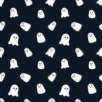 Cute Ghost vector seamless pattern design