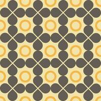 Abstract retro geometric seamless pattern. Geometric mid century modern style seamless pattern. Vector background print.