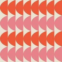 Abstract retro geometric seamless pattern. Geometric mid century modern style seamless pattern. Vector background print.