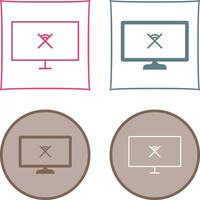Unique Disconnected Network Vector Icon