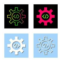 Unique Code Optimization Vector Icon