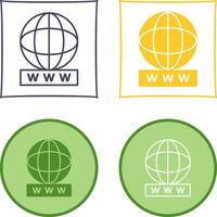 Unique World Wide Web Vector Icon