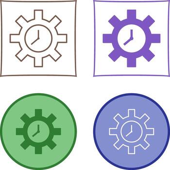 Unique Time Optimization Vector Icon