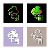 icono de vector de datos grandes