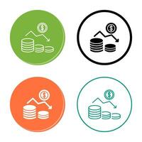 Money Loss Vector Icon