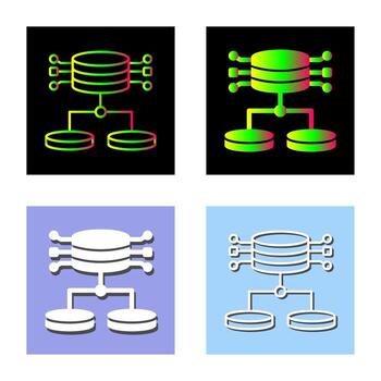 icono de vector de datos estructurados