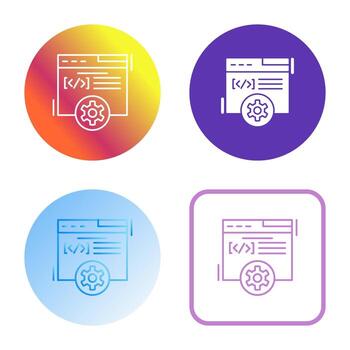 icono de vector de desarrollo web