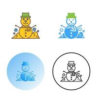 Snowman Vector Icon