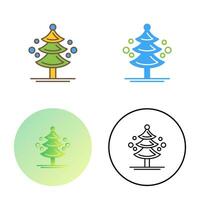 icono de vector de árbol de pino