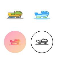 Snowmobile Vector Icon