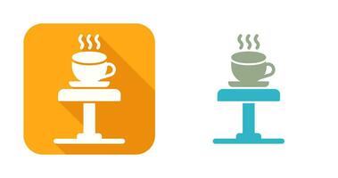 icono de vector de mesa de café