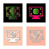 icono de vector en todo el mundo