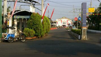 The atmosphere in the city of Jogjakarta photo