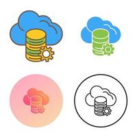 Cloud Data Vector Icon