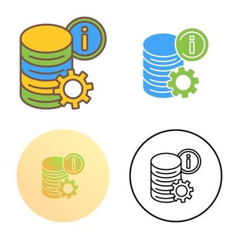 icono de vector de datos