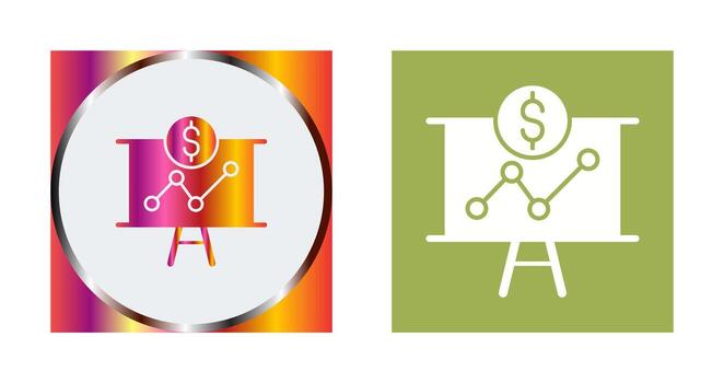 icono de vector de presentación