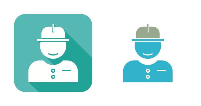 icono de vector de trabajador