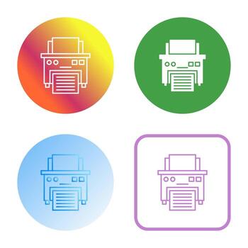 icono de vector de impresora