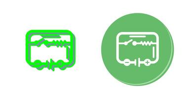 icono de vector de circuito eléctrico