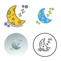 Sleeping Vector Icon