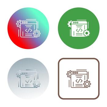 icono de vector de codificación