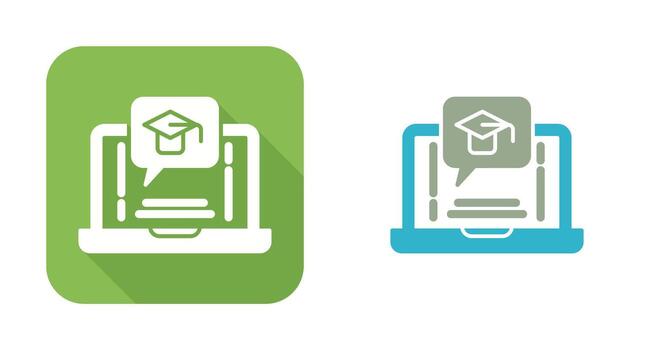 E Learning Vector Icon