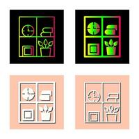 Bookshelf Vector Icon