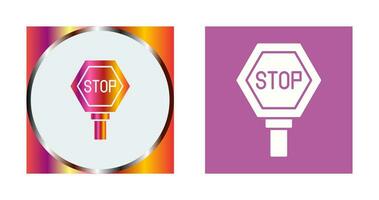 icono de vector de señal de stop