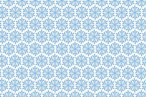 Blue Snowflake seamless pattern. Christmas background. Vector design.