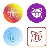 Fingerprint Scanner Vector Icon