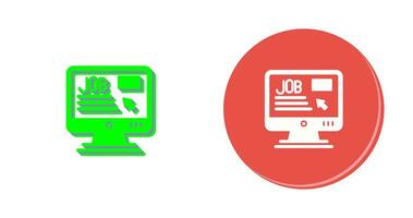 Online Job Vector Icon