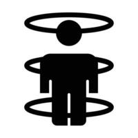 Teleportation Vector Glyph Icon For Personal And Commercial Use.