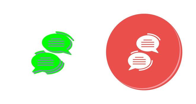 icono de vector de chat