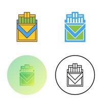 Cigarette Pack Vector Icon