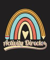 Activity director vector vintage design