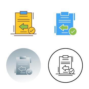 icono de vector de retorno