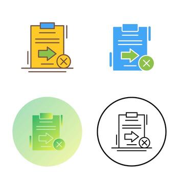 enviar icono de vector fallido