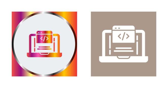 icono de vector de codificación