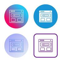 Browser Vector Icon