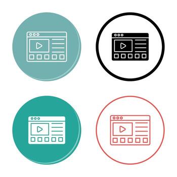 icono de vector de tutoriales en línea