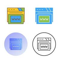 Www Vector Icon