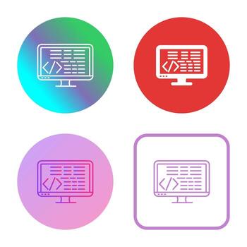 icono de vector de codificación