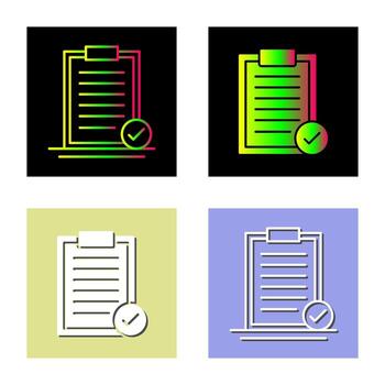 icono de vector seleccionado