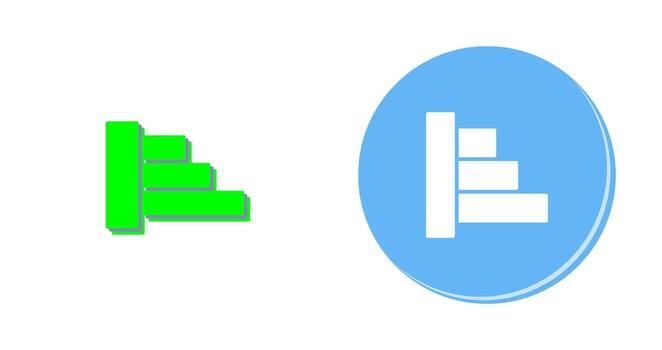 icono de vector de alineación de objetos