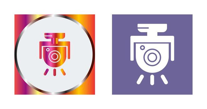 icono de vector de cámara de seguridad