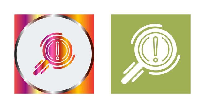 icono de vector de problema