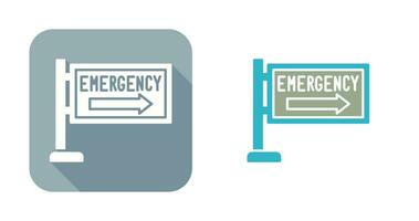 icono de vector de señal de emergencia