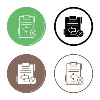 Return Failed Vector Icon