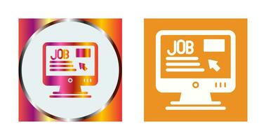 Online Job Vector Icon