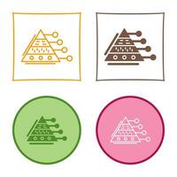 Pyramid Graph Vector Icon